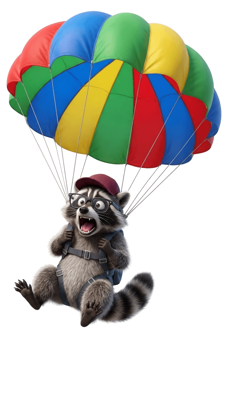 Glitch Parachuting